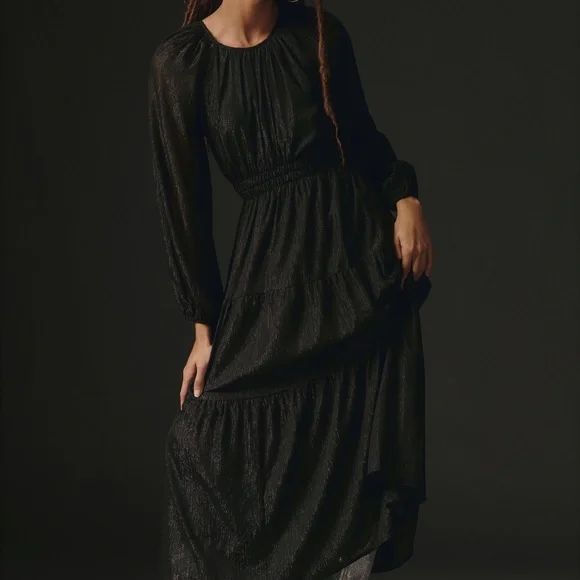 Anthropologie Moon River crewneck midi dress 👗 - Picture 4 of 6